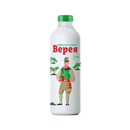 МЛЯКО Прясно "Верея" 1.5%" 1л