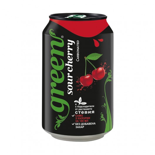 COLA GREEN 330мл /без захар - череша/