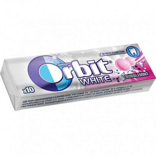 ДЪВКИ "Orbit" 14г /white - bubblemint/