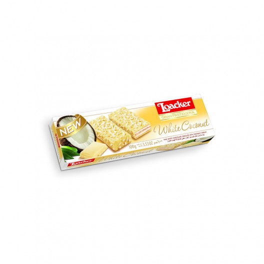 БИСКВИТИ "LOACKER" 100г /бял кокос/