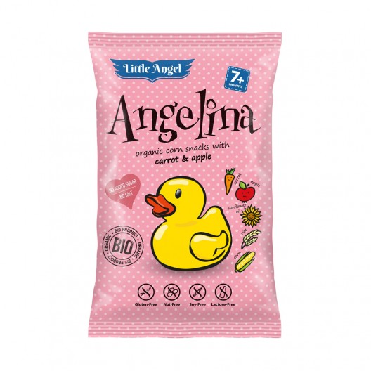 БИО СНАКС "Angelina" 30г /печен с морков и ябълка/