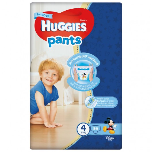 ГАЩИЧКИ БЕБЕШКИ Disney "Huggies" 36бр №4 9 - 14кг /момче/