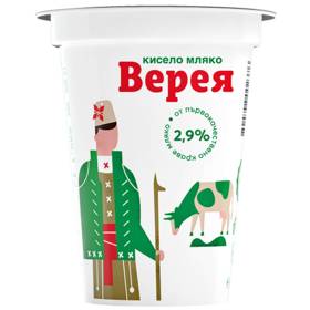 МЛЯКО Кисело "Верея" 400г 2.9%