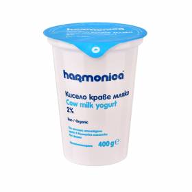 БИО МЛЯКО Кисело "Harmonica" 2% 400г /краве/
