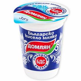 МЛЯКО Кисело "Домлян" БДС 3.6%