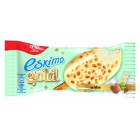 СЛАДОЛЕД "Eskimo" Gold 160мл /сандвич бял шоколад и бадем/