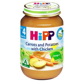 БИО ПЮРЕ  "Hipp " 190г /6264 морков,картоф и пиле/