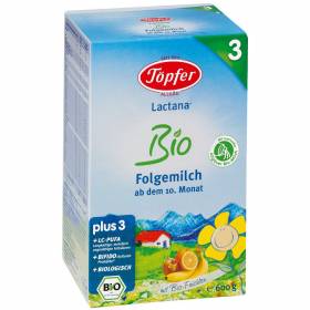 БИО МЛЯКО Преходно "Topfer - Lactana" BIO 3 600г