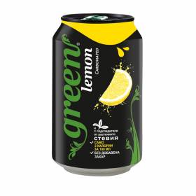 COLA GREEN 330мл /без захар - лимон/