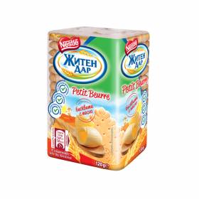 БИСКВИТИ  Житен дар "Nestle" 120г /с масло/