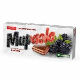 БИСКВИТИ Мираж "Престиж" 216г /къпина/