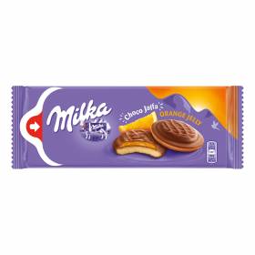 БИСКВИТИ "Milka" 147г /портокал/