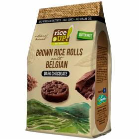 БИСКВИТИ Оризови "Rice Up" 50г /с черен шоколад/