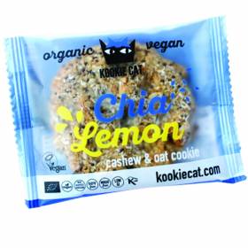БИО КУРАБИЙКА "Kookie Cat"  50г /чиа и лимон - БЕЗ ГЛУТЕН/