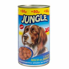 ХРАНА за кучета "Jungle" 1.250кг /с късчета месо от дивеч/