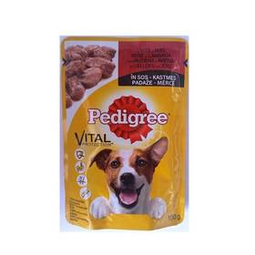 ХРАНА за кучета ''Pedigree Pouch'' 100г /говеждо и агнешко/