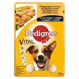 ХРАНА за кучета ''Pedigree Pouch'' 100г /пилешко и зеленчуци