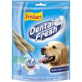 ЛАКОМСТВО за кучета "Dental Fresh" 180г /+10кг 3in1 small/