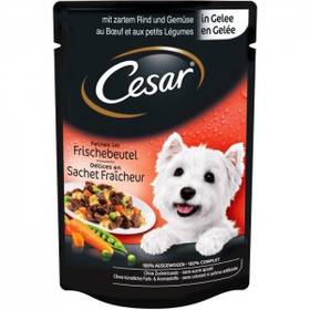 ХРАНА за кучета "Cesar" 100г /gelee - месни ястия/