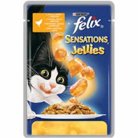 ХРАНА за котки "Felix" Sensations Jellie100г /пиле и морков/
