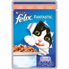 ХРАНА за котки "Felix" 100г пауч /сьомга /