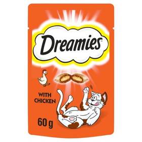 ЛАКОМСТВО ЗА КОТЕ "Dreamies" 60г /с пилешко/