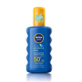 СПРЕЙ "Nivea" Слънцезащитен SPF50 200мл /цветен/