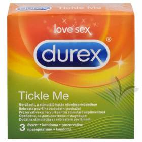 ПРЕЗЕРВАТИВИ "Durex" 3бр. /Tickle me/