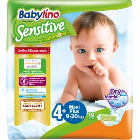 ПЕЛЕНИ БЕБЕШКИ "Babylino" №4+  9-20кг 19бр