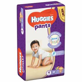 ГАЩИЧКИ БЕБЕШКИ "Huggies" 36бр №4 9 - 14кг